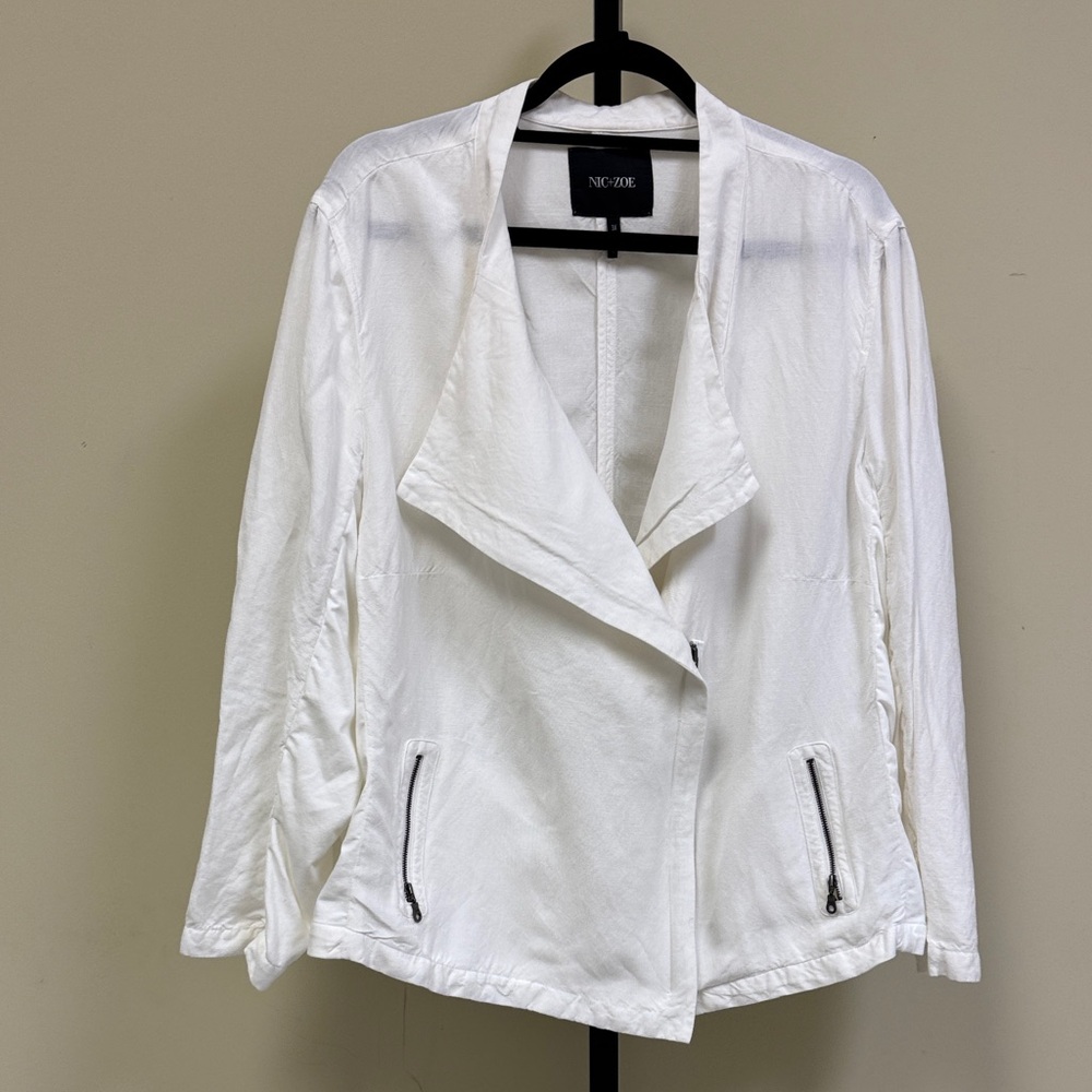 NIC+ZOE White Blazer Jacket